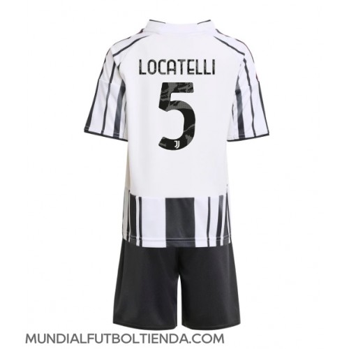 Camiseta Juventus Manuel Locatelli #5 Primera Equipación Replica 2025-26 para niños mangas cortas (+ Pantalones cortos)